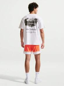 NIKE 2026 Men's AS M NK TEE M90 OC LOOSE Basketball Short Sleeve T-Shirt II0659-100 - White - View 6