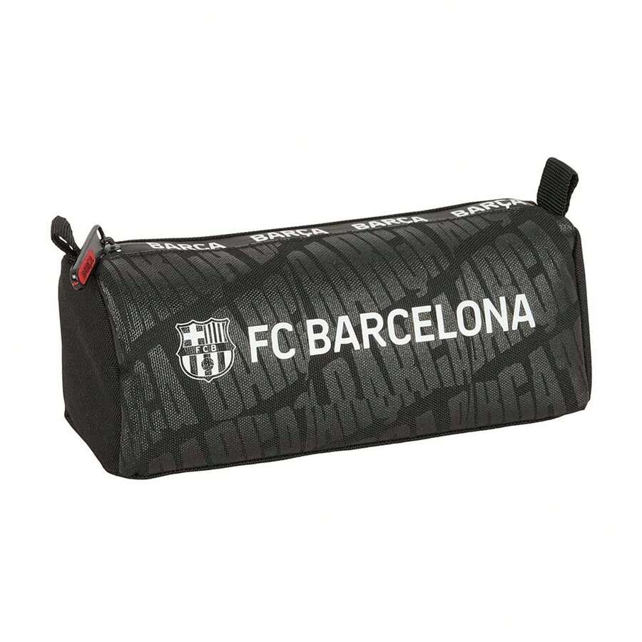 FC Barcelona 長方形鉛筆盒,附彈性背帶,1格收納層拉鍊式開關,開學文具收納袋 - 標準(3) - 查看 1
