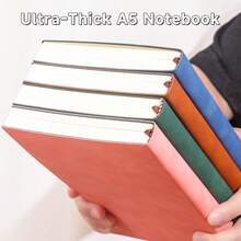 Juego de cuadernos A5, diseño impermeable, cubierta de cuero suave, papel ultra grueso y duradero - Perfecto para papelería de oficina y universidad, Cuaderno de notas > Cuaderno ejecutivo de cuero duro - A5 - Ver 3