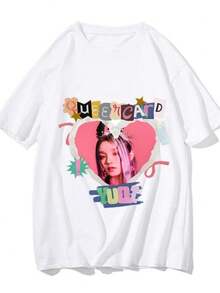 blusas para mujer 2026 GIDLE I Am FreeT Shirt Group Clothing (G) I-DLE MIYEON YUQI Short-sleeved T-shirt Neutral To Fans Tees Fashion Short Sleeve - Blanco - Ver 1