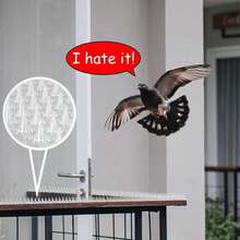 4pcs Transparent PVC Bird Spikes For Exterior Fencing And Rooftops, Prevent Birds, Pigeons, Cats, Squirrels, Raccoons From Approaching And Nesting - Multicolor - View 7