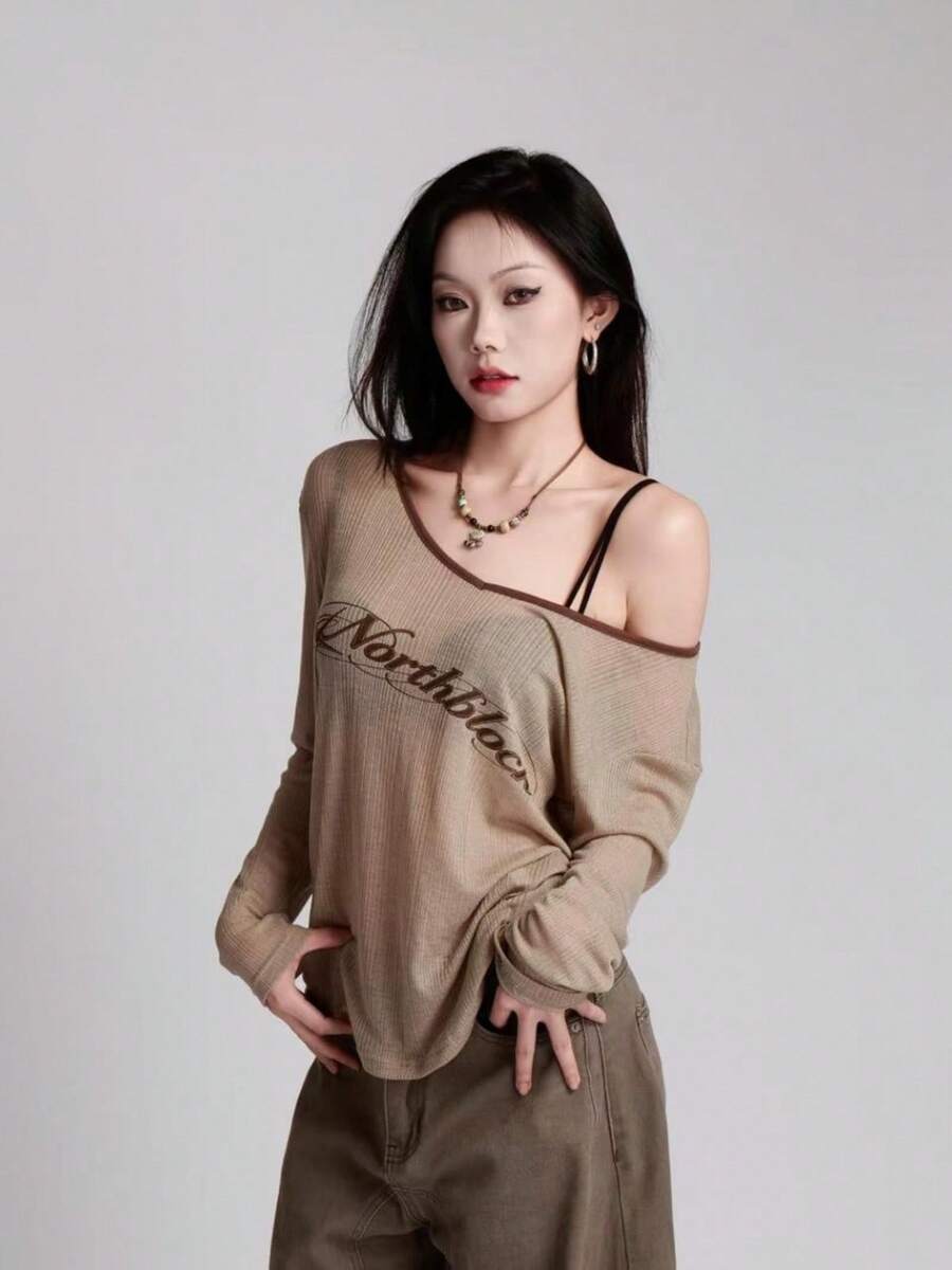 Women Tops - Coffee Brown - View 1