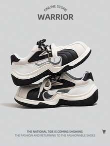 WARRIOR 1 đôi giày thể thao cổ thấp dành cho nữ - Màu be, xám, đen - Xem 2