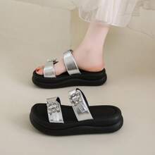 Women Platforms & Wedge Sandals - Silver - View 5