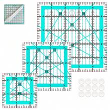 3 Pack Acrylic Quilting Square Ruler Set – 2.5", 3.5" & 5" Fabric Cutting Templates For Quilting And Sewing Projects - 1 - View 6