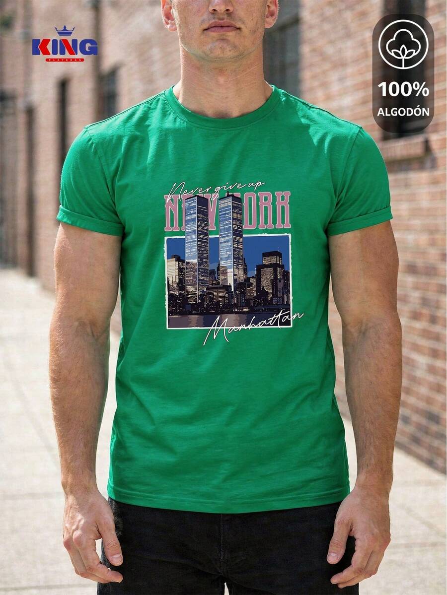 King T-shirt Men T-Shirts - Green - View 1