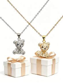 Caja de regalo sorpresa con productos opcionales - Puede recibir aleatoriamente 2 collares, adecuados para festivales, fiestas, bodas, banquetes, uso casual e incluso regalos del Día de San Valentín (los estilos pueden variar) - Multicolor - Ver 9