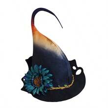 Floral Wizard Hat, Suitable For Halloween Party / Dark Fairy Tale Themed Events - Dahlia Hat - View 8