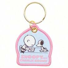 SNOOPY 1pc Japan  75th Anniversary Embroidered Keychain, Cute Cartoon Keychain, And Bag Hanger Make It Easy To Remove Message Stickers, Perfect Small Gifts For Fans, Family, And Friends, Daily Essentials[Stochastic Style] - Multicolor - View 2