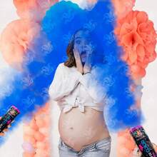 Blue Smoke Bomb Gender Reveal Powder Baby Shower 2pcs - View 4