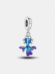 1pc Betta Fish Pendant, Suitable For DIY Bracelets, Necklaces And Other Jewelry Making, Perfect Gift For Women - Beads - View 12