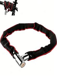 1 buah Gembok Rantai Sepeda Tugas Berat (Dengan 2 Kunci) - Gembok Anti-Pencurian Sepeda Listrik, Cocok Untuk Sepeda Listrik Dan Sepeda Motor - Alat Anti-Pencurian Sepeda Universal yang Mudah Digunakan dan Penting - MultiWarna - View 3