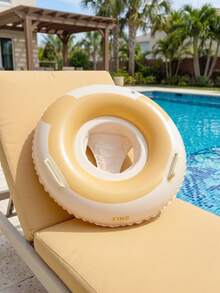 Cute Teddy Bear Thickened PVC Pool Float Ring, Durable Inflatable Pool Float With Safety Seat, Suitable For Summer Water Parties, Beach And Outdoor Activities - Multicolor - View 5