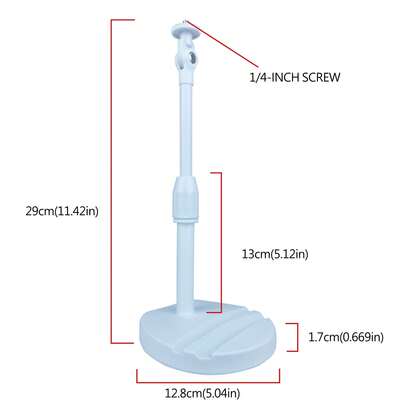 Giá đỡ webcam để bàn kèm giá giữ điện thoại, giá đỡ webcam để bàn có ren 1/4'' dành cho máy ảnh DSLR, đèn vòng, webcam, chân máy để bàn để quay video, chụp ảnh.