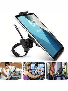 360 Degree Rotating Universal Tablet And Phone Holder | Adjustable Bicycle, Motorcycle, Exercise Bike And Treadmill Mount | Secure Holder For 4.7-14 Inch Devices | Cycling And Fitness Accessory - Black - View 3