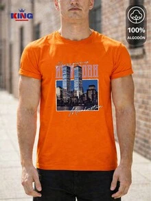 King T-shirt Men T-Shirts - Orange - View 1