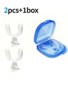 1/2/4/10pcs Transparent EVA Mouthguard, Breathable Design, With Protective Case, Suitable For Boxing, Kickboxing, Taekwondo, Football, Basketball, MMA Training And Competition - Multicolor - View 9