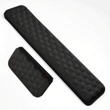 Reposamuñecas para ratón, almohadilla para muñeca de escritorio para ratón, soporte ergonómico para muñeca de ratón de computadora con relleno de espuma de memoria, base antideslizante - Ver 1