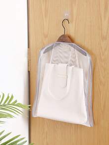 1pc Hanging Pillow Drying Net Bag, 2-Layer Mesh Filled Doll Drying Rack, Windproof Cushion Plush Doll Drying Rack, Suitable For Balcony Outdoor Home, Hot-Selling Laundry Storage Items - Multicolor - View 6