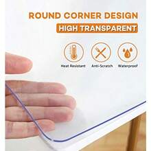 Desk Mat - Transparent Rectangle 15 mm - View 3