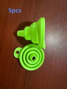 1/5/10 piezas Embudo plegable mini para coche, embudo telescópico plegable para dispensar líquidos, embudo de aceite pequeño (1 set (embudo grande)) - Unitalla - Ver 13