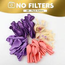 33pcs 10/12 Inch Pink & Purple Latex Balloons Set - Metallic Purple, Purple, Purple Foil Party Balloons With Ribbon, Suitable For Dream Party, Bridal Shower, Birthday, Wedding - Set - View 7