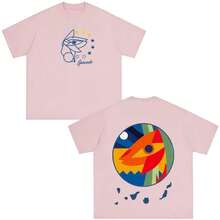 Camisetas de Algodón Holgadas Casuales de Talla Grande QUEVEDO EL BAIFO, Camiseta con Gráficos de la Gira del Álbum 2026, Camiseta Unisex de Moda, Ropa Urbana Y2K - Blanco - Ver 6