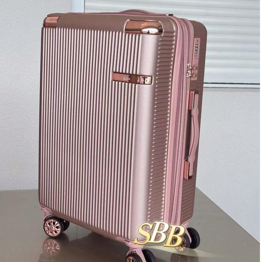 Carry-On Suitcase 10kg 360 Wheels Handbag Travel - Rose Gold - View 1