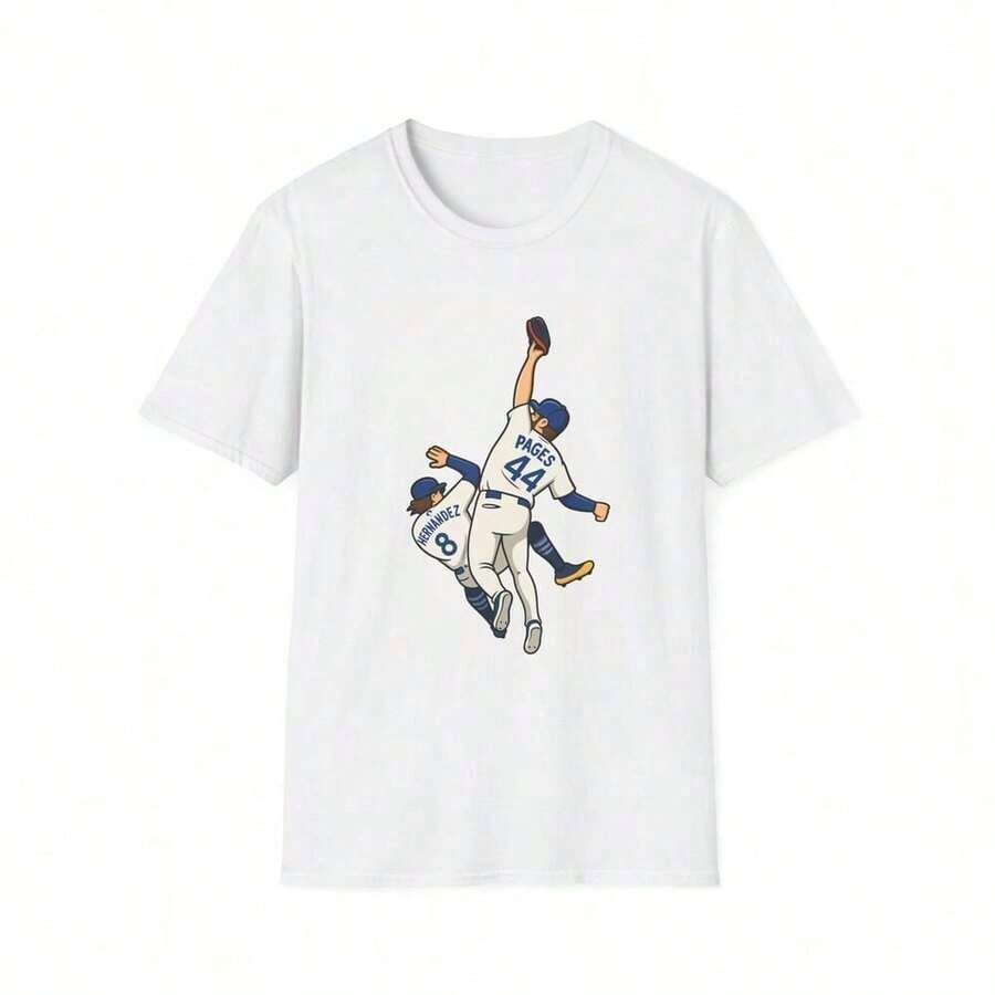 1988  World Series Champions Jersey - Vintage Baseball Jersey. Suitable As A Gift. Women's T-Shirt. Blouses > Elegant. Boho Chic. Soft, Breathable, And Comfortable Women's Top, Ideal For Spring, Summer, And Autumn, Perfect For Vacations, Travel, And Everyday Wear. - 白色 5 - 查看 1