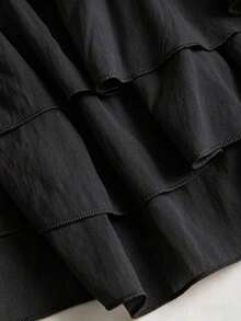 Mini Dress With Open Back, Sexy And Spicy Style, Halter Neck, Suitable For Dates, Vacation And Summer - Black - View 8
