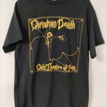 Camiseta Christian Death SHIRT Deathrock Goth Rock Unisex - Negro 2 - Ver 6
