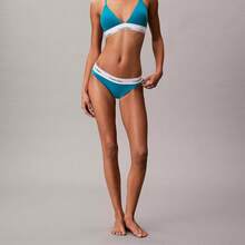 Calvin Klein Icon Cotton Modal Lightly Lined Triangle Bralette QF8498 - Teal Breeze - 查看 5