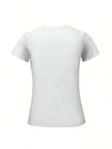 Women's Clothing Designer Recommendations Virgin Mary T-Shirt For Women, Casual Fashion Round Neck T-Shirt, Loose And Comfortable Tops Women's Shirts - 白色 - 查看 2