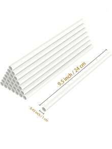 5/10pcs White Floating Cake Support Rods, Cake Tier Support Tubes, Cake Stacking Dowels, White Plastic Support Sticks For Tiered Cake Building And Stacking, Suitable For Christmas Parties And Events, Cake Dowels - Multicolor - View 7