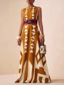 Women Midi Dresses - Yellow Mustard - View 6