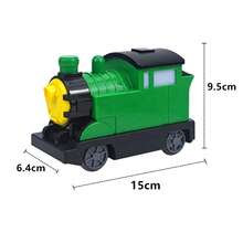 Bloques de construcción de gran tamaño, tren, piezas de coche, pista urbana, transporte curvo , ferrocarril, partículas grandes, ladrillos compatibles con Duploes - Pista de bifurcación 2 - Ver 8