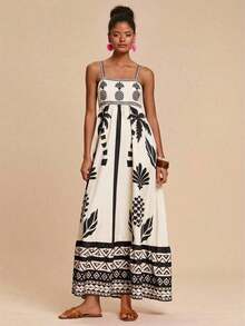 Vestido de tirantes tejido para mujer, atuendos de verano para mujer, ropa de playa, primavera y verano, Pascua, atuendos de vacaciones, atuendos de playa para mujer, vacaciones de primavera, atuendos de vacaciones para mujer, atuendos de concierto para mujer, BOHO, bohemia, festival de música, atuendos del 4 de julio, ropa de mujer para vacaciones tropicales, romántico - Albaricoque - Ver 4