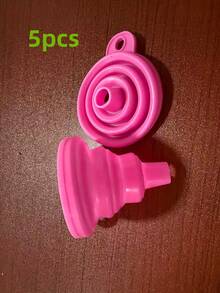 1/5/10 piezas Embudo plegable mini para coche, embudo telescópico plegable para dispensar líquidos, embudo de aceite pequeño (1 set (embudo grande)) - Unitalla - Ver 12