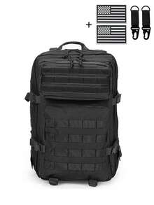 MOLLE Expandable Large Capacity Backpack With Adjustable Straps, Free Flag Patch + Quick Release  Hook, Multi-Compartment Storage Outdoor Hiking Bag - Multicolor - View 14