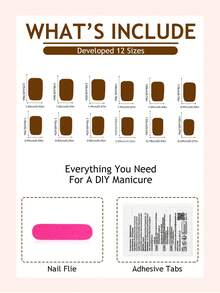 24pcs White French False Nails, Rectangular Pink Ombre White Line Design With Rhinestone Decor, Nail Art Supplies Suitable For Women And Girls - Multicolor - View 4