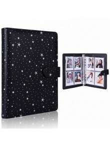 1 Set A5 Star & Moon Pattern PU Leather Loose-Leaf Photo Album, Includes 25 Inner Pages, High-Value Idol Collecting Album, DIY Card Collection Album, Suitable For Loose-Leaf Folder Card & Photo Storage - Multicolor - View 8