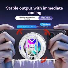 New Semiconductor Magnetic Cooling Pad With Temperature Display, Rapid Heat Dissipation Suitable For Phones, Tablets, And Gaming Devices - Multicolor - View 5