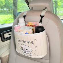 Cartoon Dog & Rabbit Car Trash Can, Multifunctional Car Storage Box, Pink 2-In-1 Storage Box & Trash Can, Essential Car Interior Storage, Suitable For Sedans, SUVs And Minivans, Perfect For Storing Miscellaneous Items, Tools, Luggage And Shopping Bags, Goddess-Style Car Storage Box, Inspiring Car Interior Storage, Optimizing Car Storage Space - A - View 6