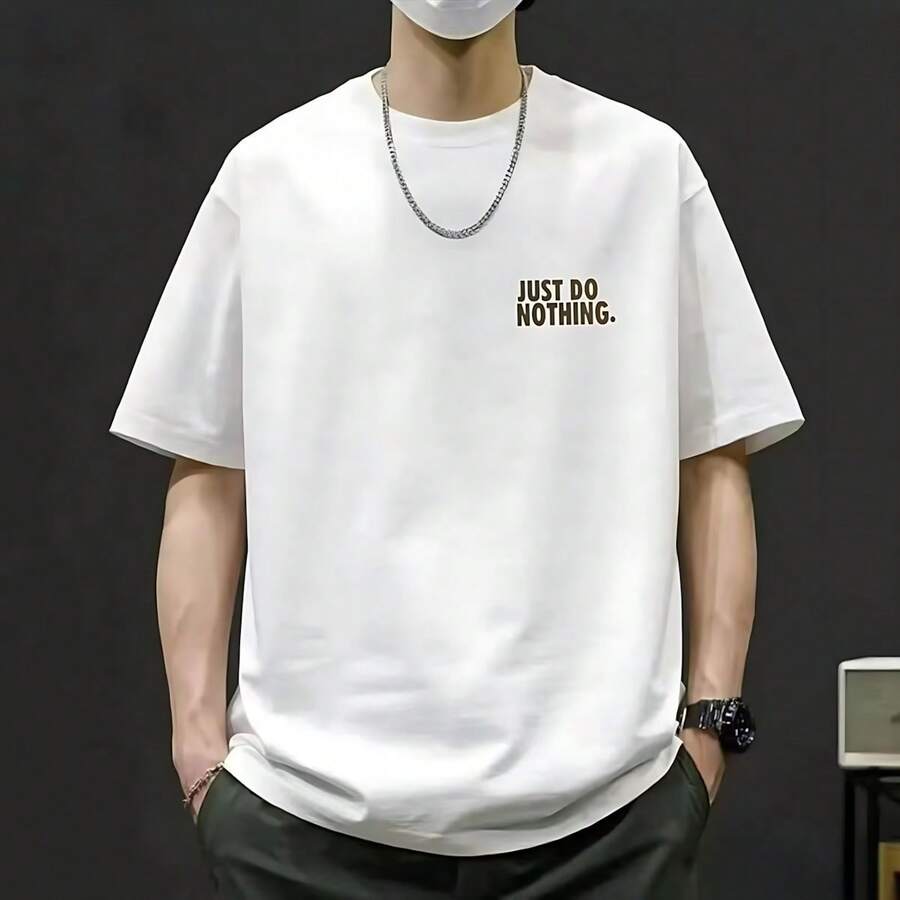 Men's And Women's 100% Cotton Short-Sleeved T-Shirt, Casual Summer Garment, And Versatile Style, Suitable For Fitness, Yoga And Daily Sports. - 白色 - 查看 1
