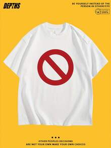 Camiseta casual para hombre con estampado de dibujos animados, cuello redondo, manga corta, ligera y transpirable para salidas de verano, estilo diario, uso diario | Camiseta gráfica de dibujos animados | - Blanco - Ver 1