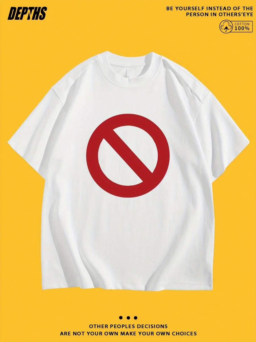 Camiseta casual para hombre con estampado de dibujos animados, cuello redondo, manga corta, ligera y transpirable para salidas de verano, estilo diario, uso diario | Camiseta gráfica de dibujos animados | - Blanco - Ver 1