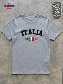 King T-shirt Men T-Shirts - 淺灰色 - 查看 2