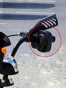 1 Pc New Model Bicycle Bell, Manually Simulates The Sound Of A Motorcycle, Creative Bicycle Bell, Imitates The Sound Of The Accelerator, Can Be Installed On 22mm Handlebars - Multicolor - View 3