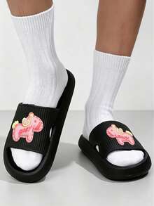 A Quality Life Starts From The Feet! Simple EVA Sandals, Where Good Looks And Comfort Coexist - Black 4 - View 4