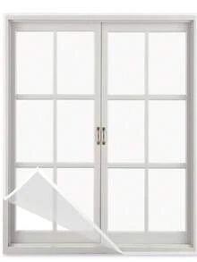 No-Drill Self-Adhesive Mosquito Screen! Magic Tape Quick Install Without Damaging Windows, Summer Home Invisible Protection Essential - White Mesh With White Trim - View 2